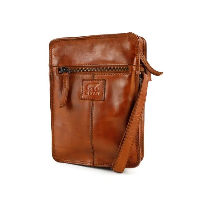 Bear Design Schoudertasje 'Carmen' Cognac