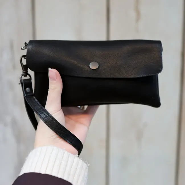Bear Design Clutch/Mini schoudertasje 'Lydia' Zwart