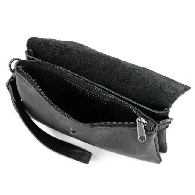 Bear Design Clutch/Mini schoudertasje 'Lydia' Zwart