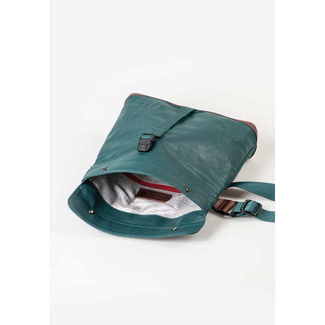 Aunts & Uncles 'Yao' Tranformative Teal - Schoudertas