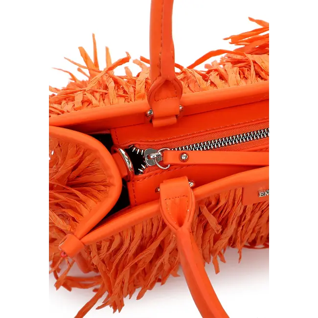 Emily & Noah 'Josephina' Hand/Schoudertas met Franjes - Oranje