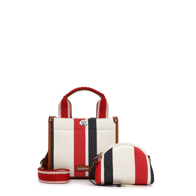 Emily & Noah  'Jasmin ' Bag in Bag Hand/Schoudertas - Rood