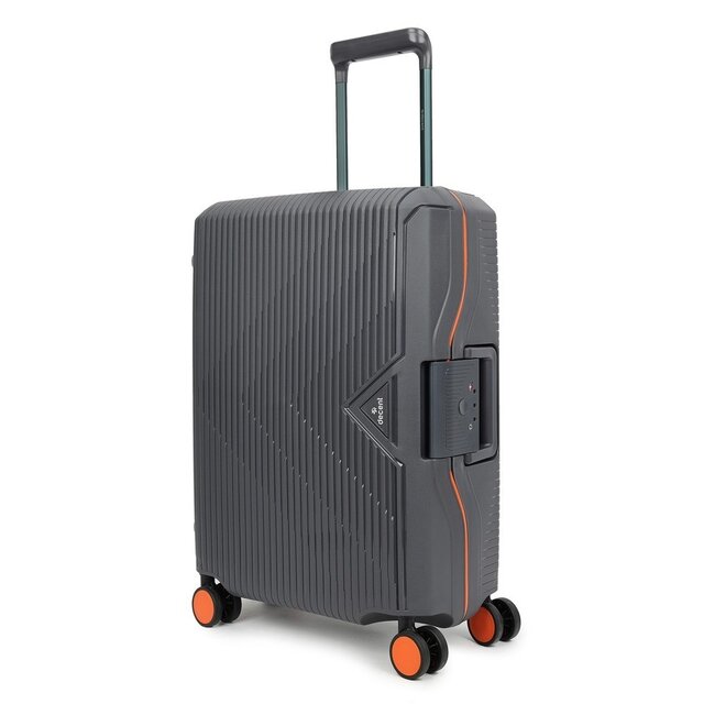Decent 'Smart' Cabin Trolley - Antraciet/Oranje 55x40x20cm