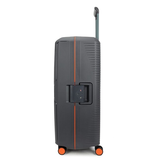 Decent 'Smart' Large Trolley - Antraciet/Oranje 77x54,5x31,5cm