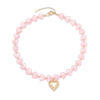 'Puffy Heart' Lichtroze