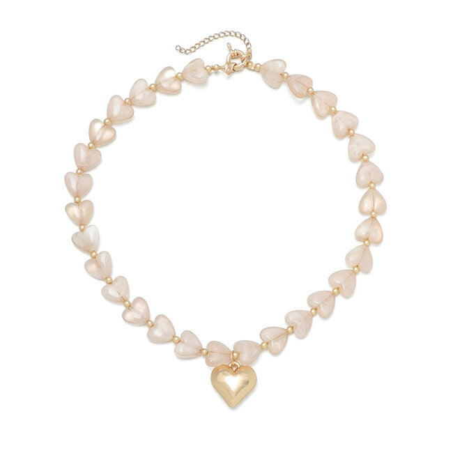 'Puffy Heart' Beige
