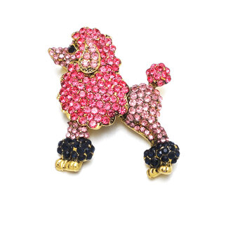 Broch - Madame Poodle - Roze