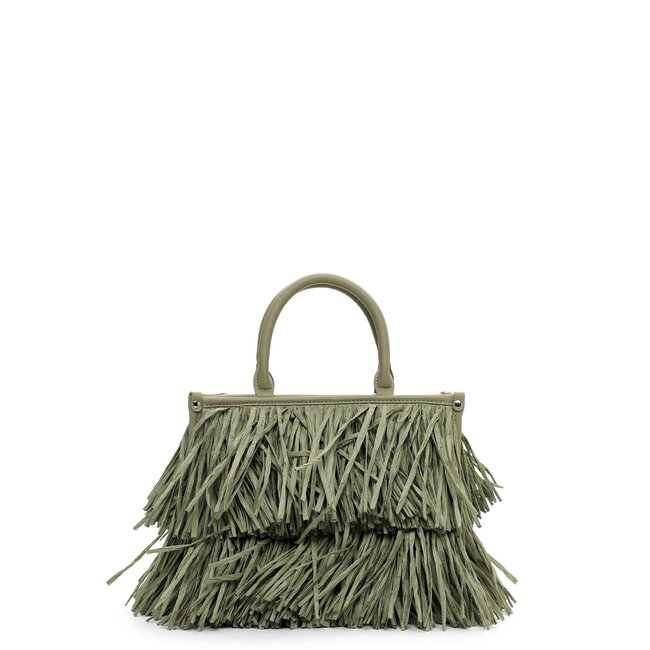Emily & Noah 'Josephina' Hand/Schoudertas met Franjes - Kaki