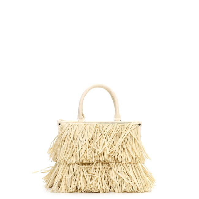 Emily & Noah 'Josephina' Hand/Schoudertas met Franjes - Beige