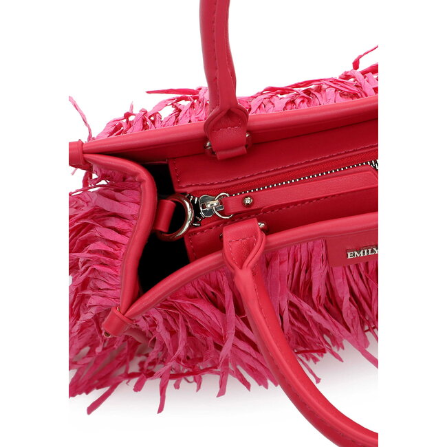 Emily & Noah 'Josephina' Hand/Schoudertas met Franjes - Roze