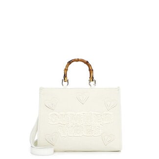 Emily & Noah Hand/Schoudertas 'Joelle' - Ecru