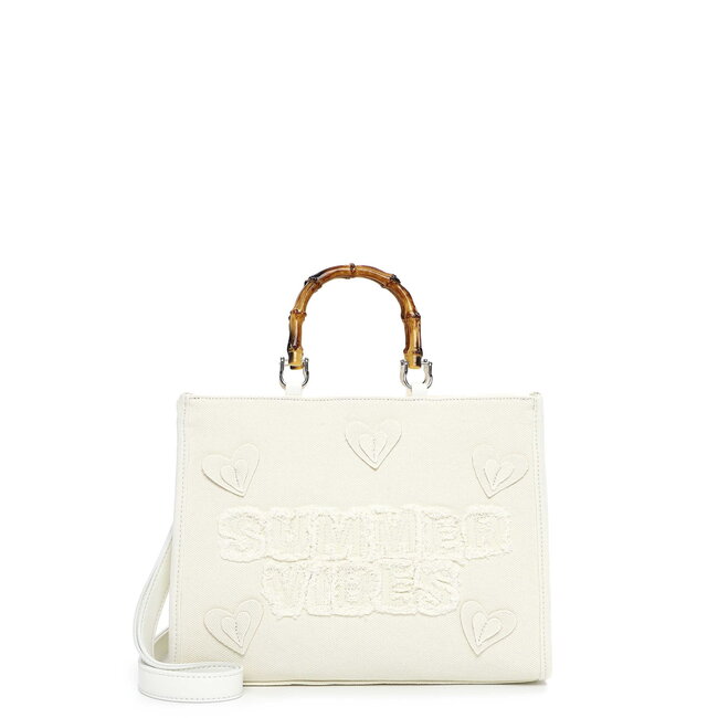 Emily & Noah  Hand/Schoudertas 'Joelle' - Ecru