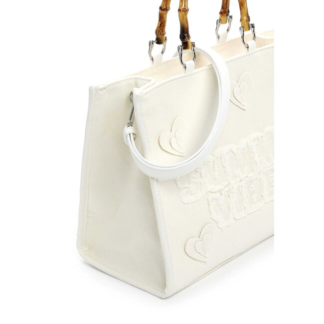 Emily & Noah  Hand/Schoudertas 'Joelle' - Ecru