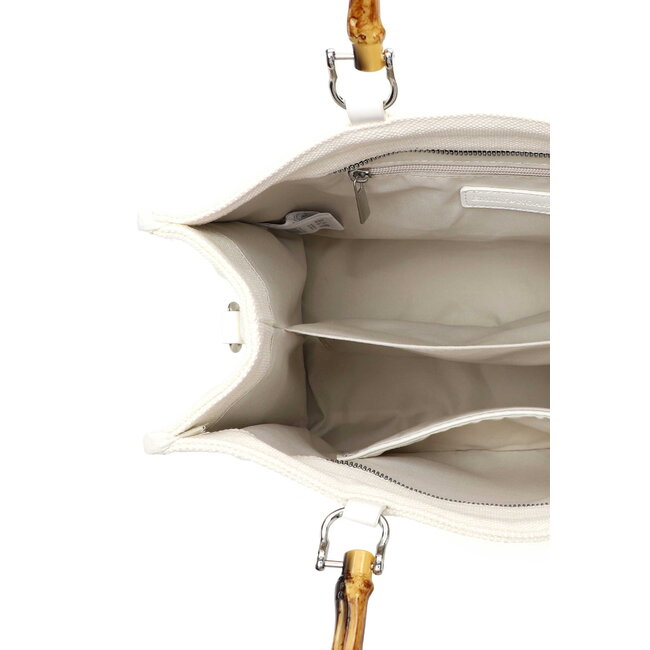 Emily & Noah  Hand/Schoudertas 'Joelle' - Ecru