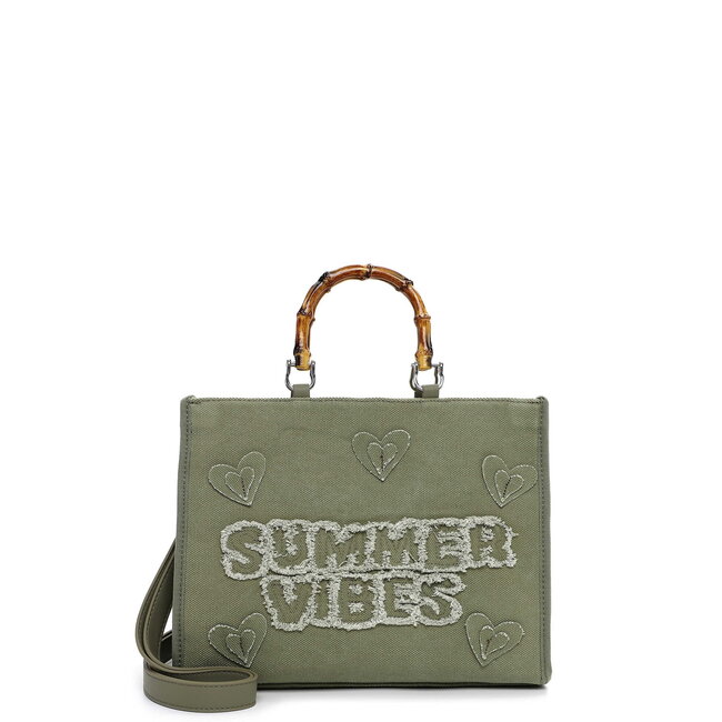 Emily & Noah  Hand/Schoudertas 'Joelle' - Kaki