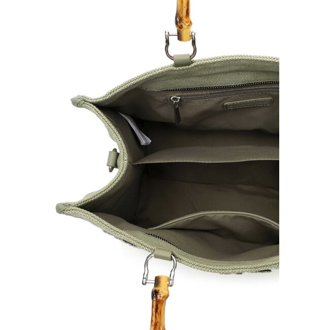 Emily & Noah  Hand/Schoudertas 'Joelle' - Kaki