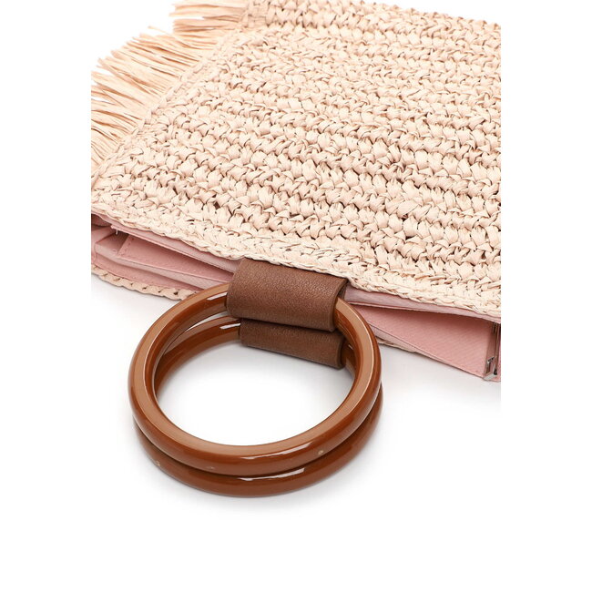 Emily & Noah Rue 09 Hand/Schoudertas van Papier - Licht Roze