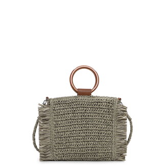 Emily & Noah Rue 09 Hand/Schoudertas van Papier - Kaki