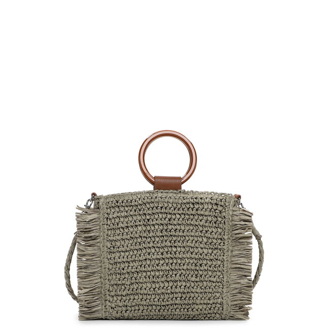 Emily & Noah Rue 09 Hand/Schoudertas van Papier - Kaki