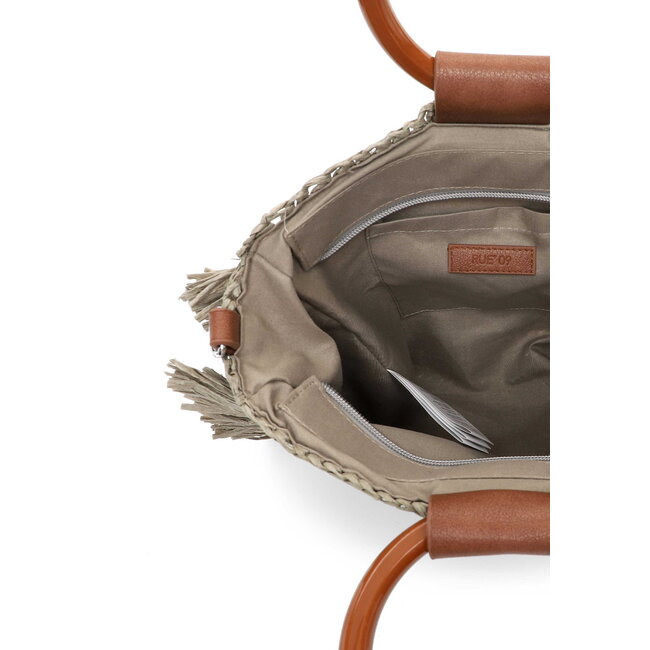 Emily & Noah Rue 09 Hand/Schoudertas van Papier - Kaki