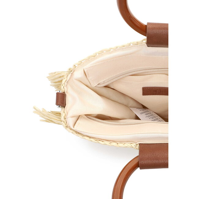 Emily & Noah Rue 09 Hand/Schoudertas van Papier - Beige