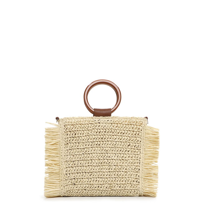 Emily & Noah Rue 09 Hand/Schoudertas van Papier - Beige