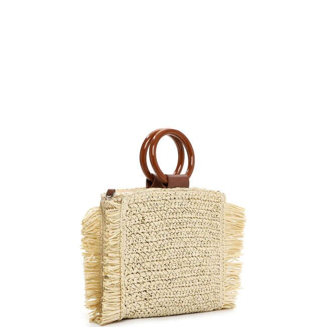 Emily & Noah Rue 09 Hand/Schoudertas van Papier - Beige