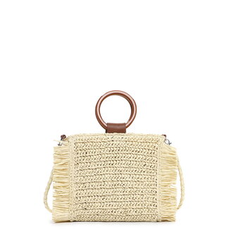 Emily & Noah Rue 09 Hand/Schoudertas van Papier - Beige