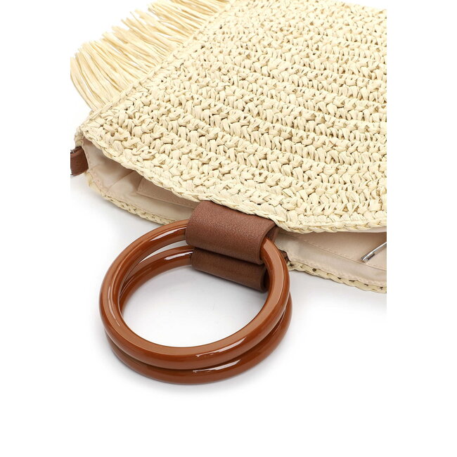 Emily & Noah Rue 09 Hand/Schoudertas van Papier - Beige