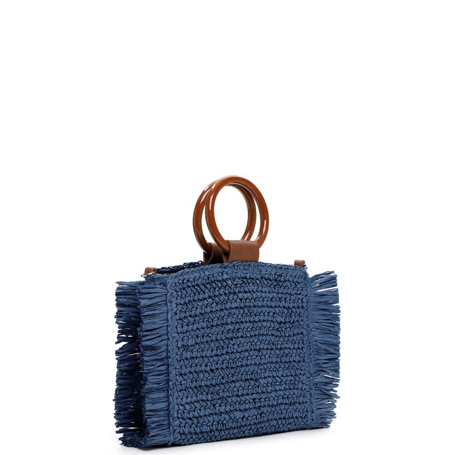 Emily & Noah Rue 09 Hand/Schoudertas van Papier - Blauw