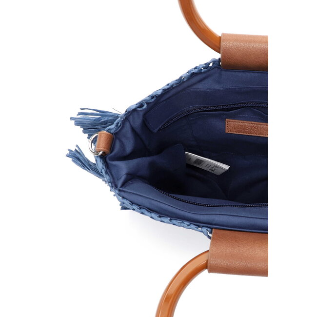 Emily & Noah Rue 09 Hand/Schoudertas van Papier - Blauw