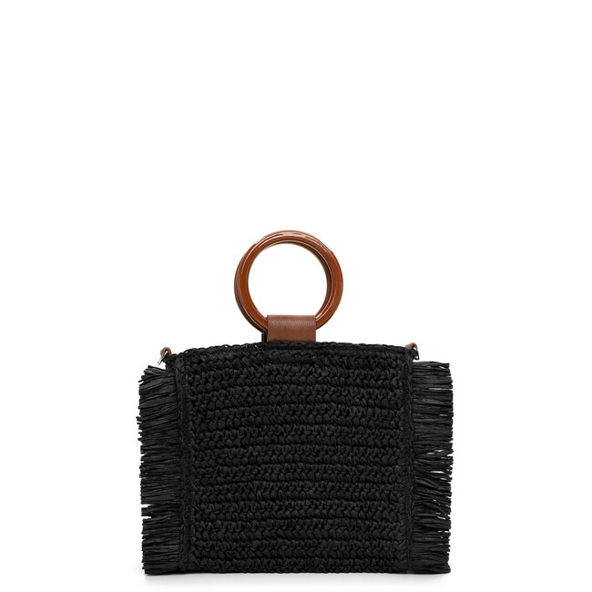 Emily & Noah Rue 09 Hand/Schoudertas van Papier - Zwart