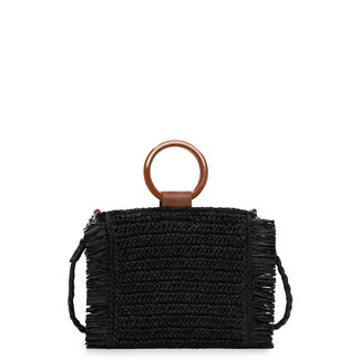 Emily & Noah Rue 09 Hand/Schoudertas van Papier - Zwart