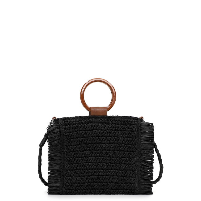 Emily & Noah Rue 09 Hand/Schoudertas van Papier - Zwart