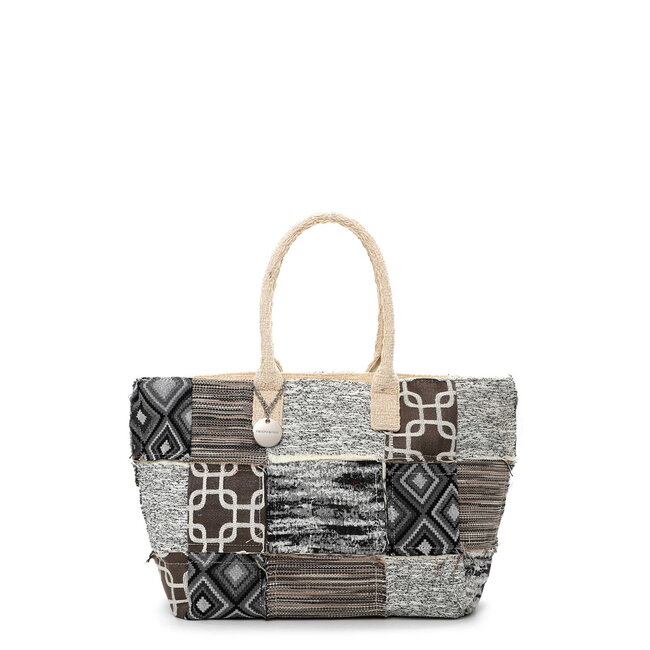 Emily & Noah Shopper 'Janneke' - Zwart Patchwork