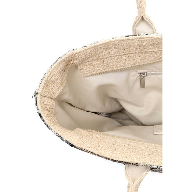 Emily & Noah Shopper 'Janneke' - Zwart Patchwork