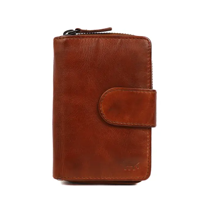 Bear Design Damesportemonnee 'Loet' Cognac
