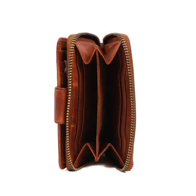 Bear Design Damesportemonnee 'Loet' Cognac