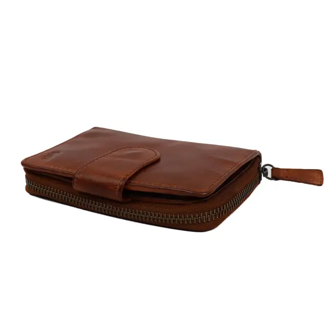 Bear Design Damesportemonnee 'Loet' Cognac
