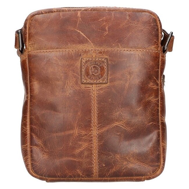 Leather Design Schoudertas 'Kees' - Hunter Leer