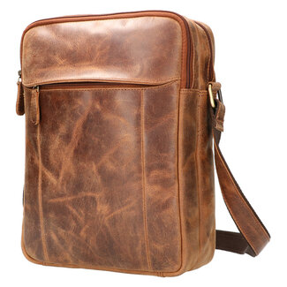 Leather Design 'Hans' XL Leren Herentas / iPad Pro Tas - Hunter Leer