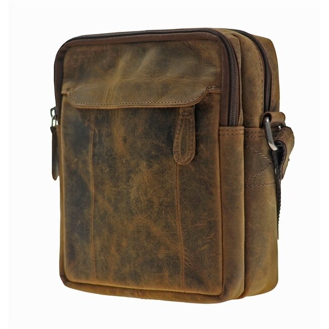 Leather Design 'Roel' Medium Leren Herentas - Hunter Leer