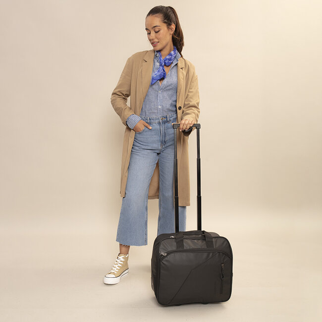 Gabol 'Canada' Laptop Trolley 15,6 Inch Zwart
