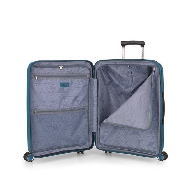 Gabol 'Brooklyn' Medium Trolley Expandable - Donker Turqoise 65x45x27cm
