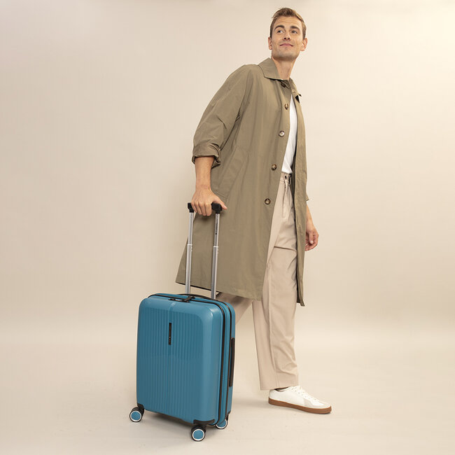 Gabol 'Brooklyn' Cabin Trolley Expandable - Donker Turqoise 55x40x22cm