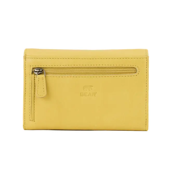 Bear Design Overslag portemonnee 'Sweety' Butter Yellow