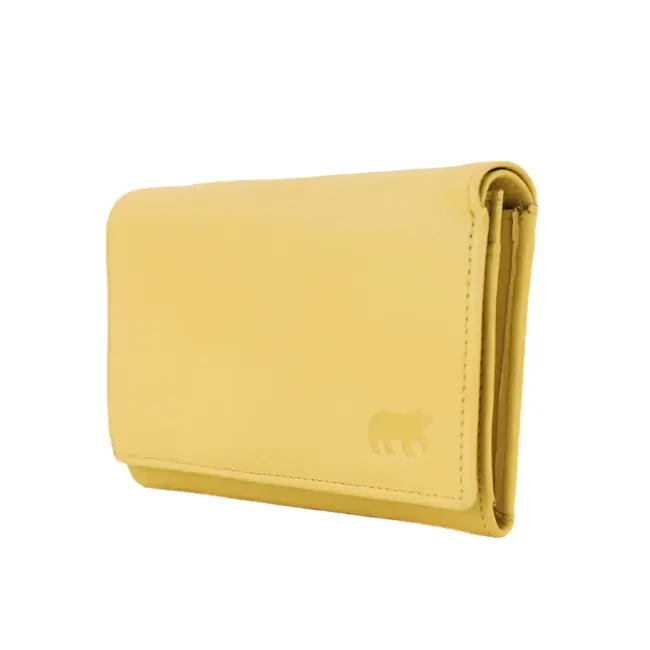 Bear Design Overslag portemonnee 'Sweety' Butter Yellow