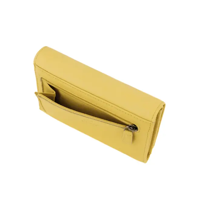 Bear Design Overslag portemonnee 'Sweety' Butter Yellow