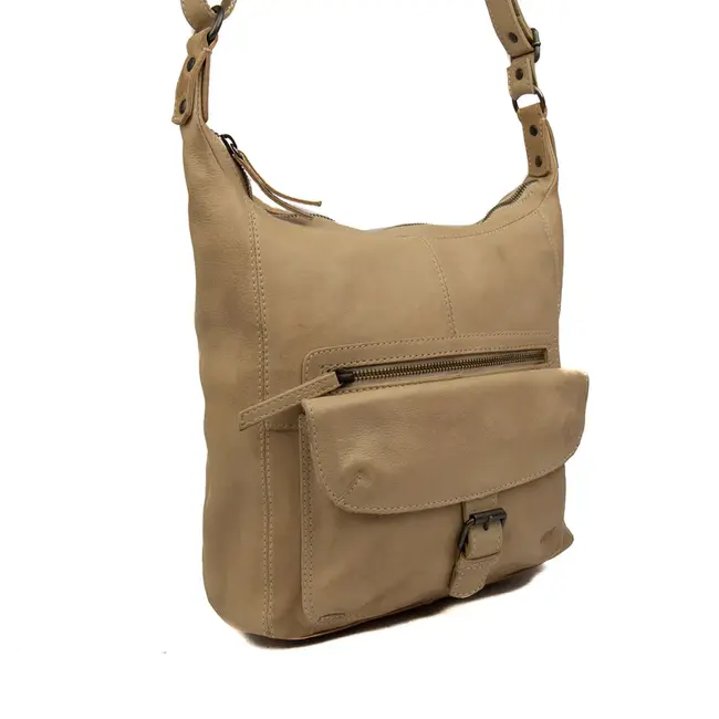 Bear Design Schoudertas 'Anna' Baltic Beige - Cow Lavato Collectie