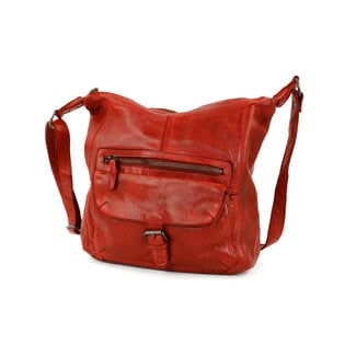 Bear Design Schoudertas 'Anna' Rood - Cow Lavato Collectie